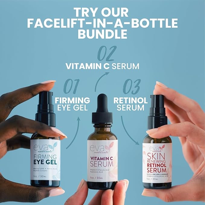 Retinol Serum for Face with Hyaluronic Moisture Complex Lightweight Night Serum for Smoother, Radiant-Looking Skin | Helps Minimize the Appearance of Fine Lines & Uneven Tone 2 oz 2 Pack