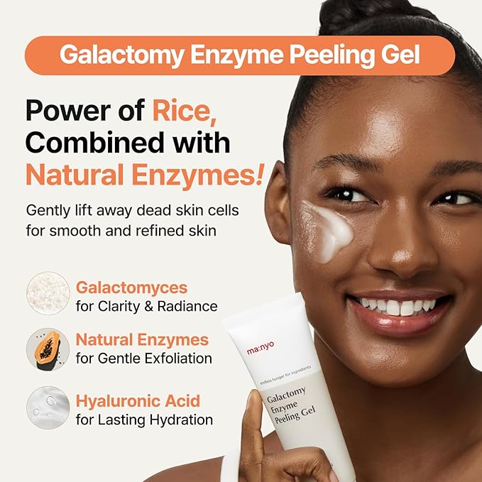MANYO Galactomy Enzyme Peeling Gel, Face Exfoliator, Gentle, 2.5 fl oz