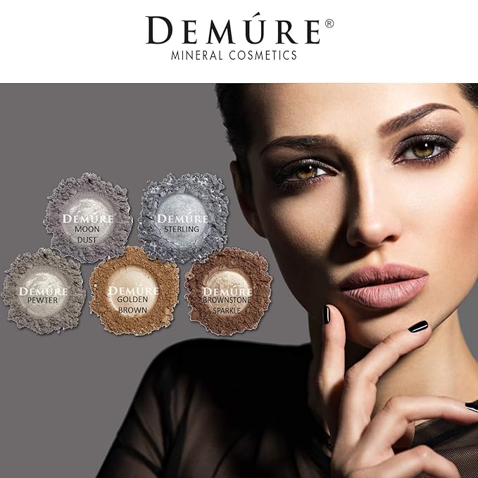 Demure Mineral Make Up (Sterling) Eye Shadow, Shimmer Eyeshadow, Loose Powder, Glitter Eyeshadow, Organic Makeup, Eye Makeup, Natural Makeup, Organic Eyeshadow, Natural Eyeshadow, Professional Makeup