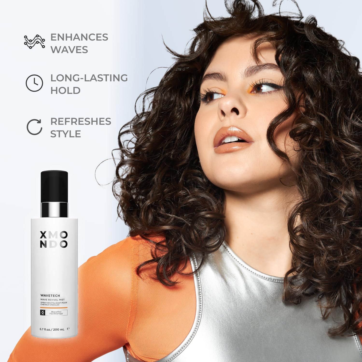 XMONDO Hair Wavetech Wave Revival Mist | Vegan Formula with Pro-Vitamin B5 and Essential Nutrients for Glowing Frizz Free Waves, 6.7 Fl Oz 1-Pack