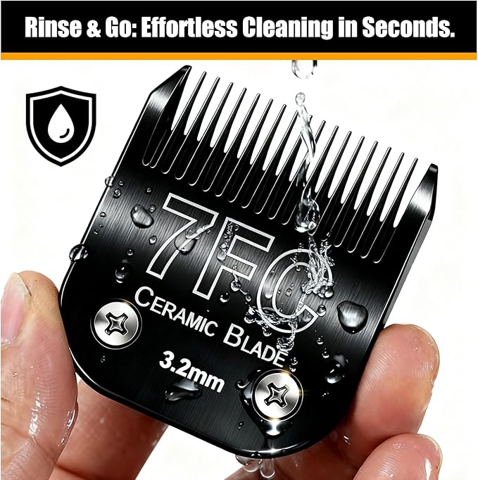 Dog Grooming Clipper Blades Replacement for Andis Dog Clipper,7FC Blade (3.2mm)