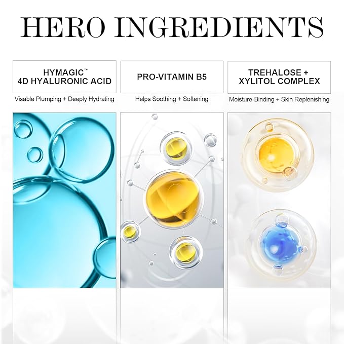 ZealSea EWG Hyaluronic Acid Face Serum, Daily Hydrating Microneedling Serum