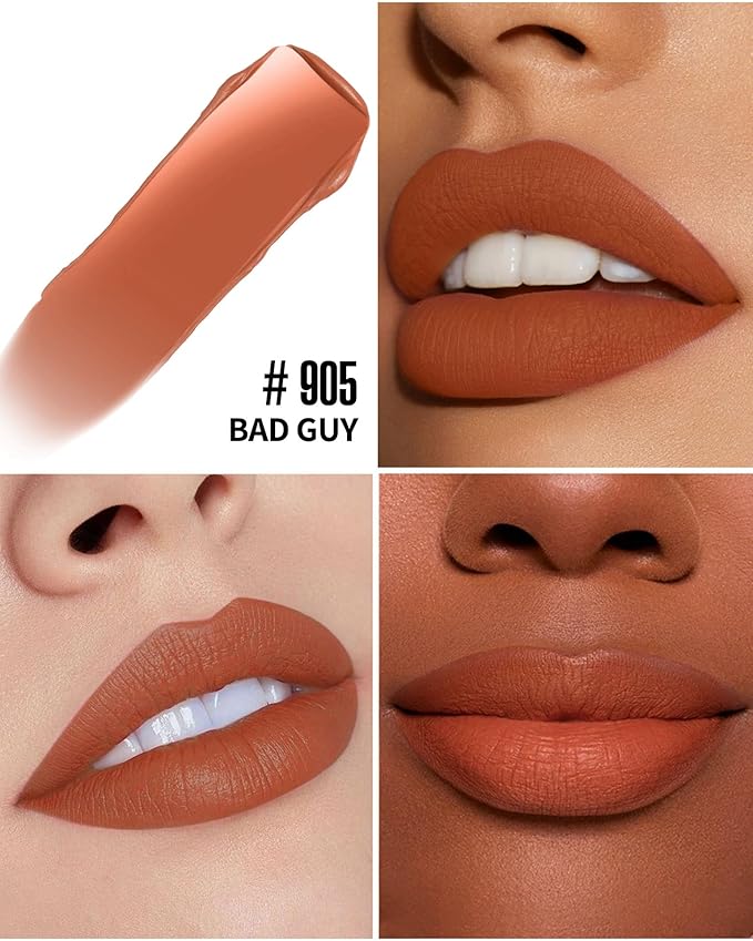 HANLADY Dusty Brown Lipstick Long Lasting Lipsticks for Women Smudgeproof
