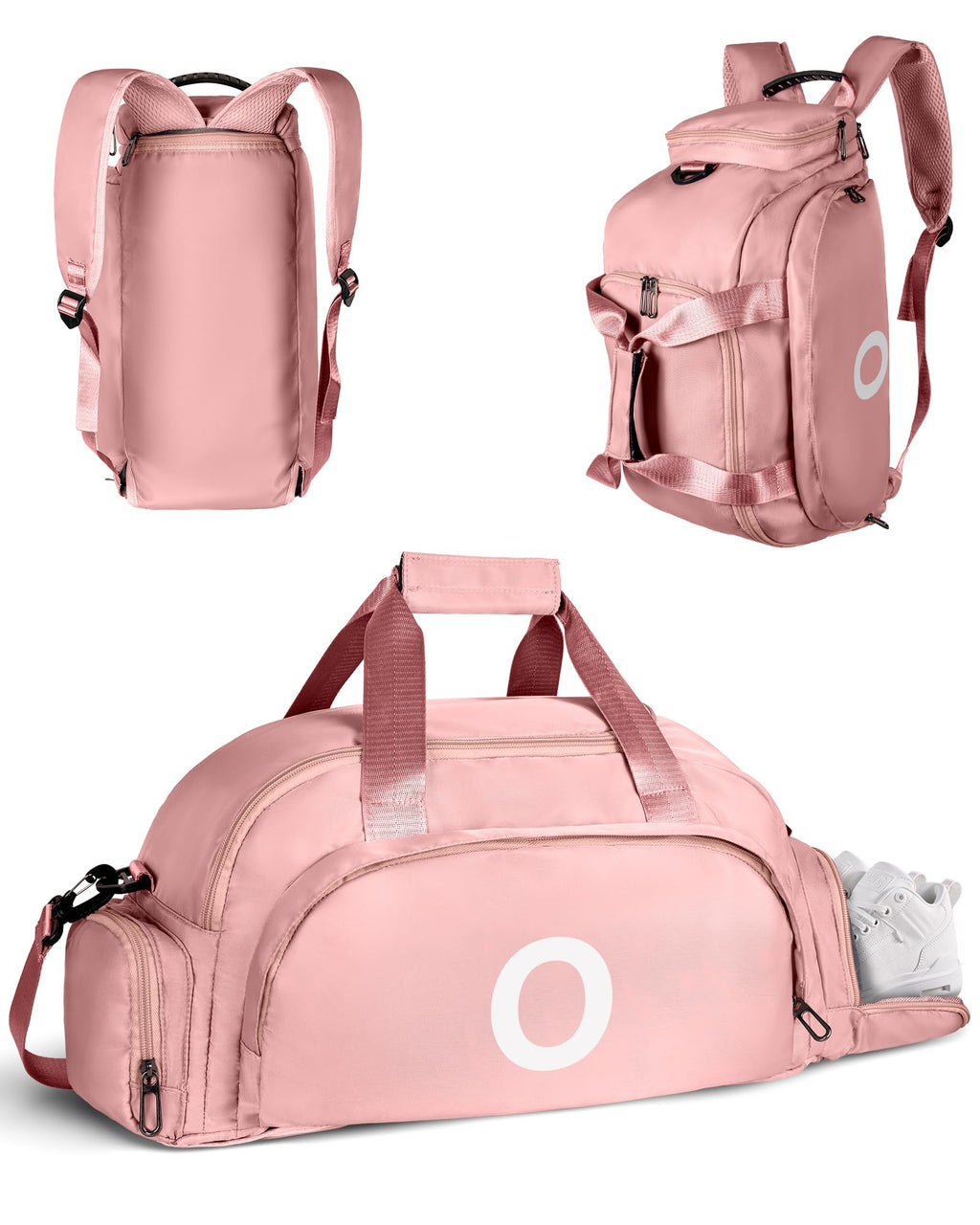 Vogewood Birthday Gifts for 6 Year Old Girls, Convertible Initial Gym Bag