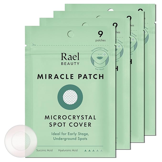 Rael Miracle Microcrystal Spot Cover Hydrocolloid Pimple Patches (36 Ct)