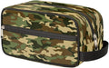 Bardic Green Camo Portable Travel Toiletry Bag, Camouflage Print Dopp Kit Cosmetic Organizer Makeup Bag Shower Shaving Bag for Men Women