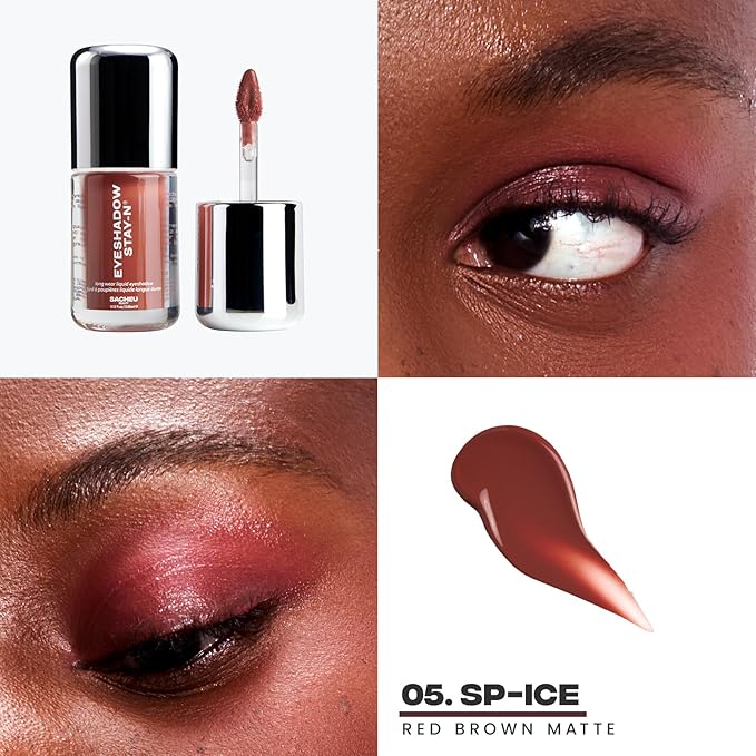 Sacheu Liquid Eyeshadow STAY-N, Buildable & Blendable, Sp-ICE