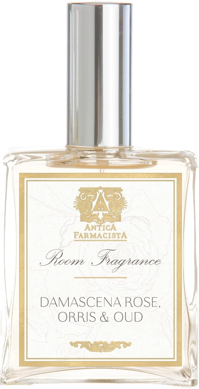 Antica Farmacista Room Spray - Elegant House Spray - Long-Lasting, Room Fragrance - Luxury Gift for Housewarming - Damascena Rose, Orris & Oud, 3.4 fl oz