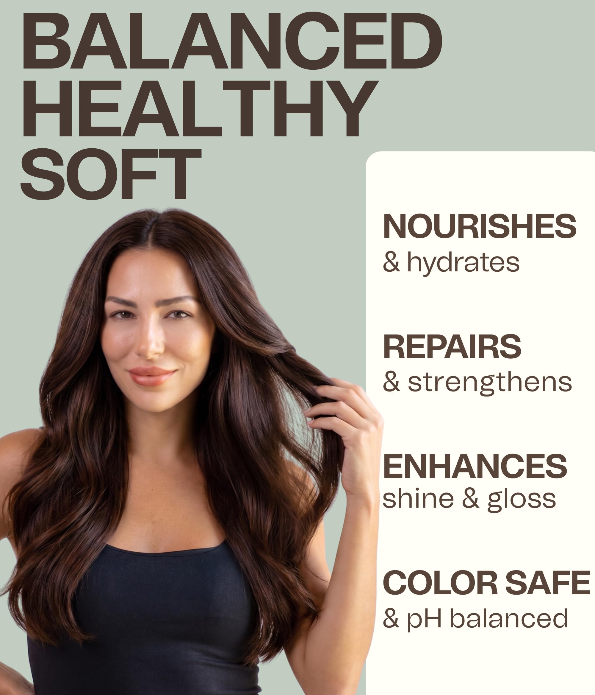 Ingreendients Non Toxic Vegan Shampoo and Conditioner with Organic Ingredients, Apple Cider Vinegar, Tea Tree Oil - Color Safe, Paraben & Gluten Free, Silicone & Sulfate Free, pH Balanced