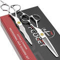Professional Hair Cutting Scissors Kit, Thinning Shears, High-End 440C Stainless Steel Barber scissors with Sharp Edge Blades, 6.8 inch Hair Cutting Shears, Right Hand Hair Scissors for Salon, Home
