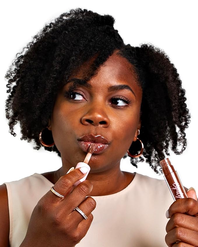 Bgirly Lipsauce | Handmade, Vegan, Moisturizing Lip Gloss, Non-Sticky Lip Gloss (Chestnut)