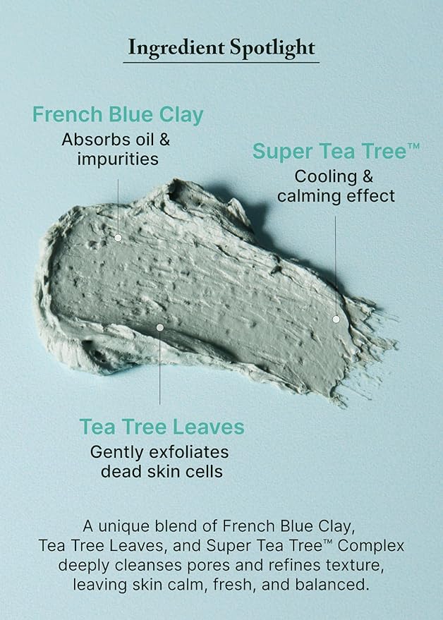 AROMATICA Super Tea Tree Clay Mask Cleanser (5.0 fl oz)