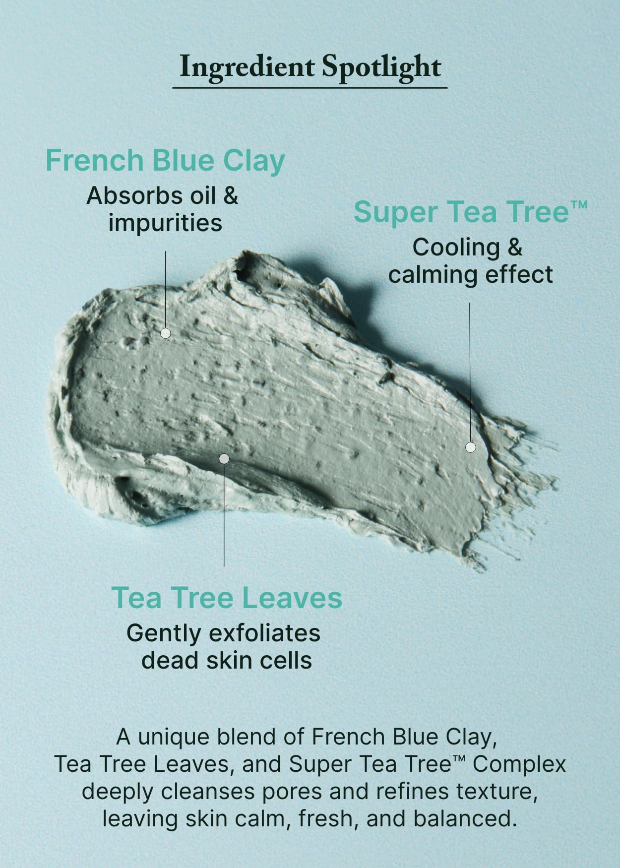 AROMATICA Super Tea Tree Clay Mask Cleanser (5.0 fl oz)