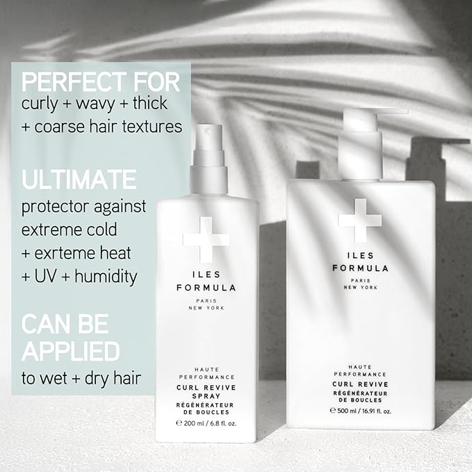 ILES FORMULA Curl Revive Cream, Defines Curls & Controls Frizz (200mL)
