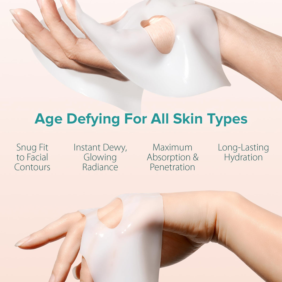 Ebanel Bio Collagen Face Mask, Hydrating Overnight Korean Face Sheet Masks