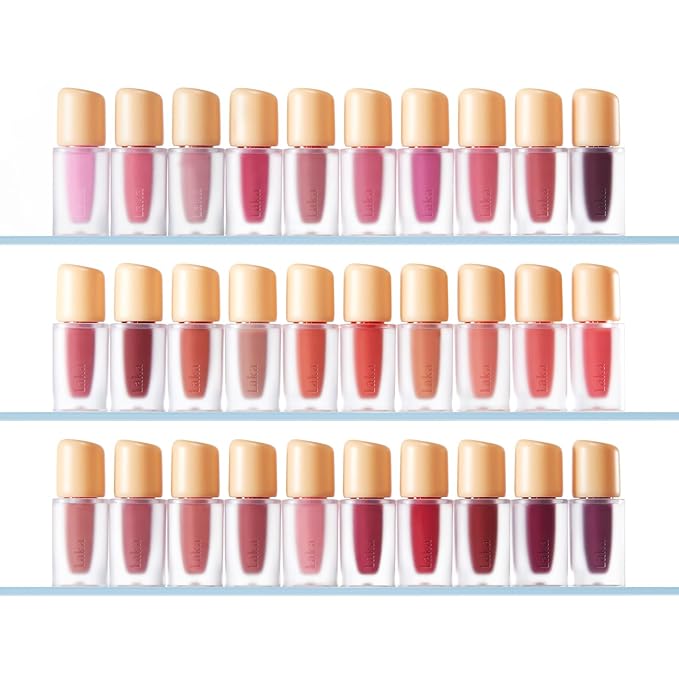 Laka Fruity Glam Lip Tint Mini, Glowing Lip Stain with Wide Color Spectrum, Hydrating & Lightweight Texture, Long-Lasting Bold Stain, Non-Sticky, Vegan, K-Beauty (#119 Dreaming)