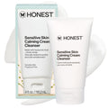 Honest Beauty Sensitive Skin Calming Cream Cleanser, Unscented, 4 fl oz