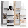 2 PCS Peel Shot Glow Rice Ampoule Duo Black Rice Exfoliant&White Rice Exfoliant Gentle Facial Body Exfoliant for All Skin Types Rice Peeling Shot to Brighten Smooth Rice Exfoliant 2.7 Fl oz/80ml each