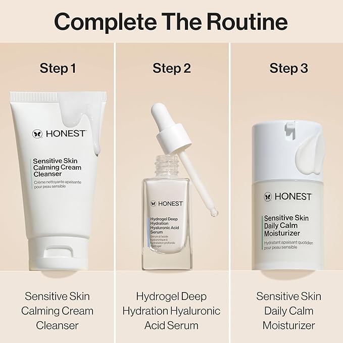 Honest Beauty Sensitive Skin Daily Calm Lightweight Moisturizer, 1.7 fl oz
