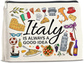 UPNEGE Italy Travel Cosmetic Bag, Multicolor, Waterproof, Zipper Closure, Double-Sided Printing, Rectangular, 9.6"L x 6.7"H, Perfect for Travel and Daily Use