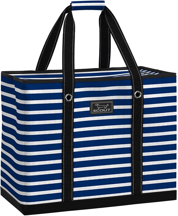 SCOUT 3 Boys Zip Tote - Large Utility Tote, Zips Shut- Nantucket Navy