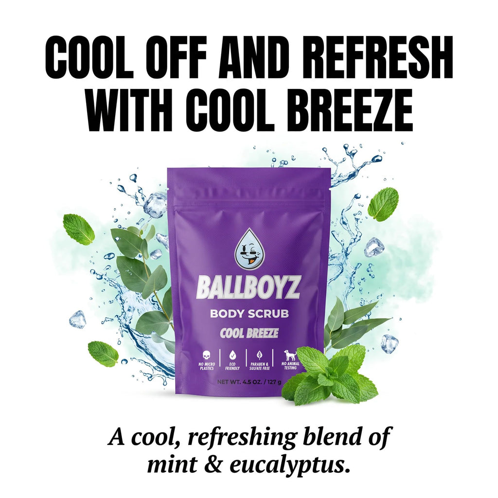 Ballboyz Soap: Gold Pack - Natural Gentle yet Powerful Cleansing to Remove Sweat and Dirt (Activated Charcoal Face Scrub, Cool Breeze Body Scrub, and Mr. Drip Pimple Patches, 1 Count (Pack of 3)