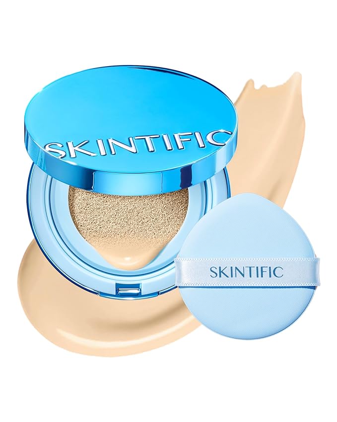 SKINTIFIC Velvet Matte Cushion Foundation Blue #01W Warm Vanilla