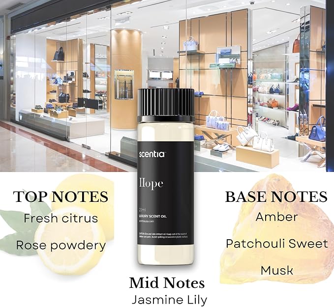 Scentia Diffuser Oil Gift Set – 3 Luxury Fragrance Oils, 20ml Each – Hope, Dream Away & Secret Voyage – Designer-Inspired Scented Oils for Cold Air & Waterless Diffusers, Cruelty-Free