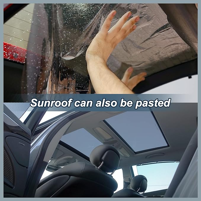 TOYOCO Ceramic Car Window Tint Film, 35% VLT, 24" x 25FT Window Privacy Film, No Signal Interference, 99% UV Protection & Scratch-Resistant for Side & Rear Windows, DIY Install