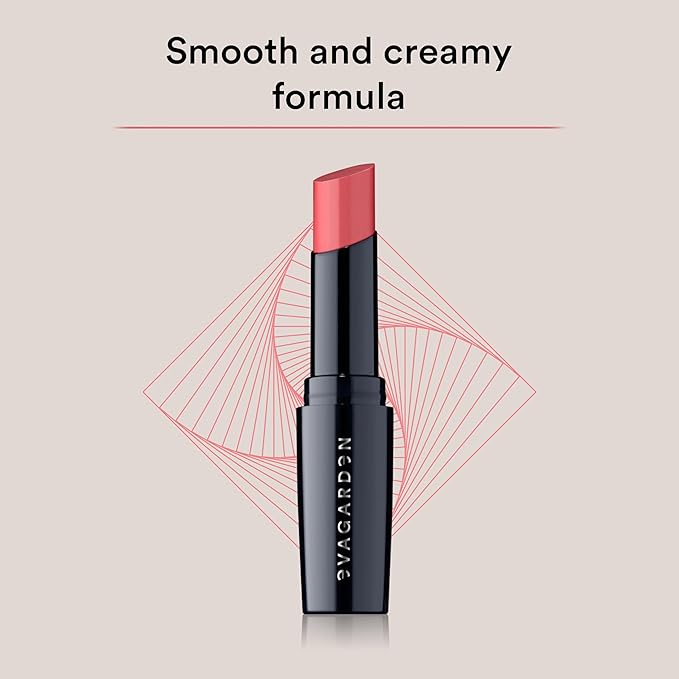 EVAGARDEN Pleasure Lipstick - Moisturizes and Nourishes - Protects with SPF - Soft Application Spreads Easily and Provides Smoothness - Gives Volume Effect and Bright Color - 664 Rose Wine - 0.1 oz