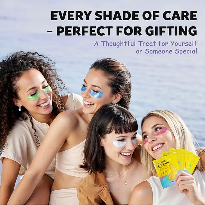 Maskiss Under Eye Patches Variety Pack (24 Pairs), Eye Masks for Dark Circles Puffy Eyes With 8 Colors (3 Pairs/Color), Vegan Skin Care Gifts for Women