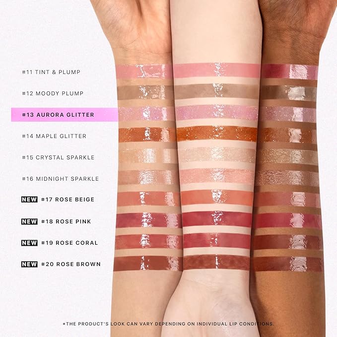 Nature Republic HONEY MELTING LIP GLITTER (13 AURORA) | SOFT LIP STICK Hydrating Gloss, Moisturizing balms, Shine Glimmer Finish, Shimmery-Sheer tint, korean make up