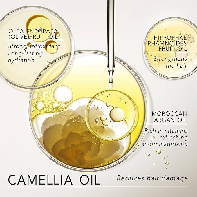 Kurula Japanese Camellia Hair Oil Serum for Dry, Frizzy Hair, 30 ml