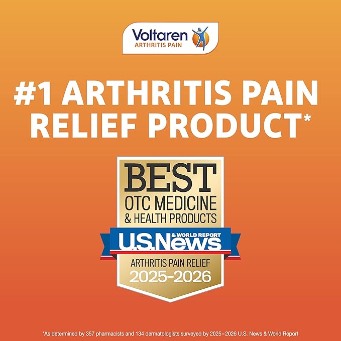 Voltaren Arthritis Pain Gel, Diclofenac Pain Relief Cream, 100 g, 2 Pack