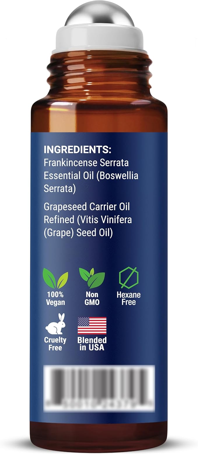 Frankincense Essential Oil Roll-On 10 ml - Pure, Natural Oil with Grapeseed