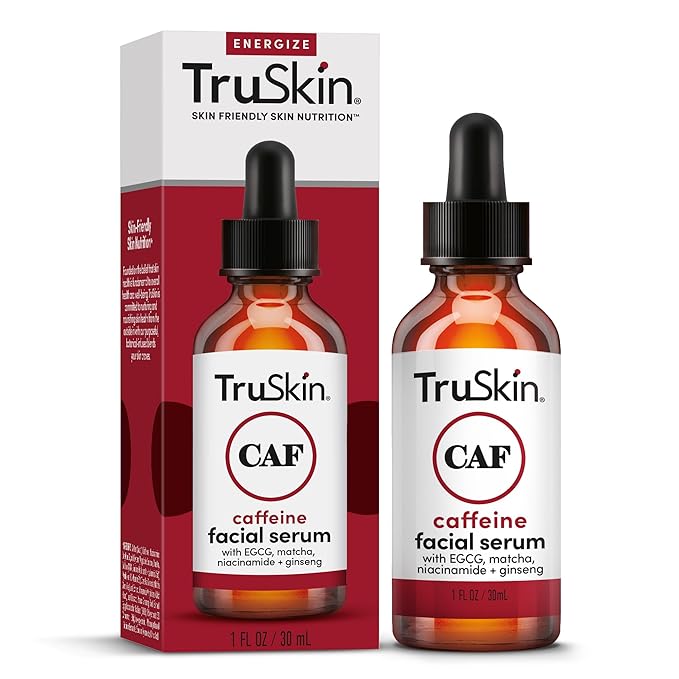 TruSkin Caffeine Face & Eye Serum for Dark Circles & Puffiness, 1 fl oz