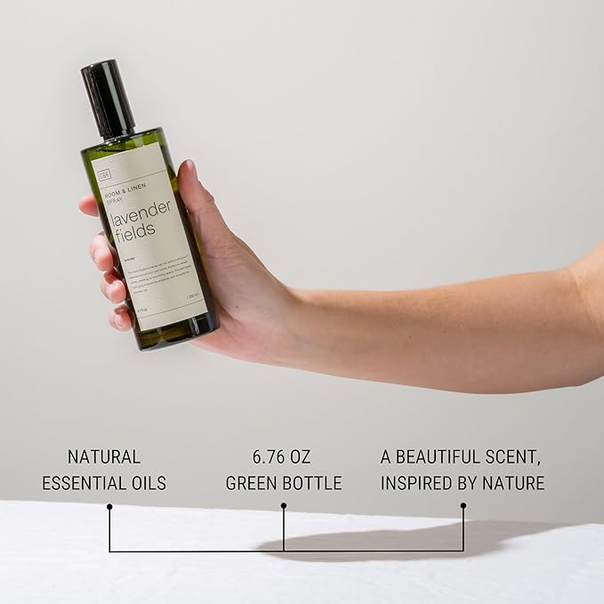 Craft & Kin Premium Lavender Room Spray – Long-Lasting Air Freshener for Home – Natural Essential Oil Linen & Pillow Spray – Odor Eliminator Aroma Mist for Bedroom & Washroom – 6.76 oz