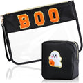 BuyCard 2 Pcs Halloween Gifts Bags with Boo Makeup Chenille Letter Bag