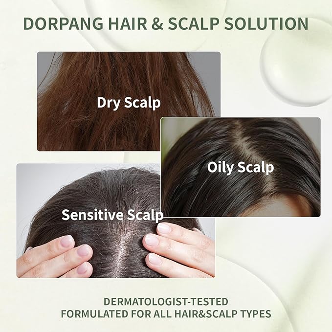 DORPANG Scalp Serum for Thinning Hair, Clinically Tested Vegan Formula with Capixyl and AnaGain, Promotes Fuller-Looking Hair & Healthy Scalp, Peptide Non-Greasy for Dry Sensitive Scalps 60ml