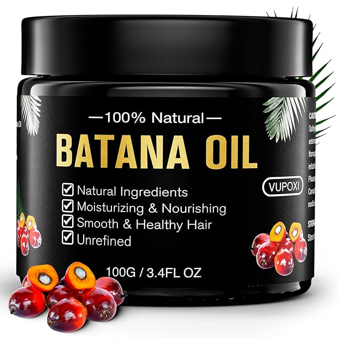 100% Pure Natural Dr. Sebi Batana Oil From Honduras - 3.4 Oz | For Hair Growth | Repair Damaged Hair | Nourishes Scalp & Skin Radiance Nourishment
