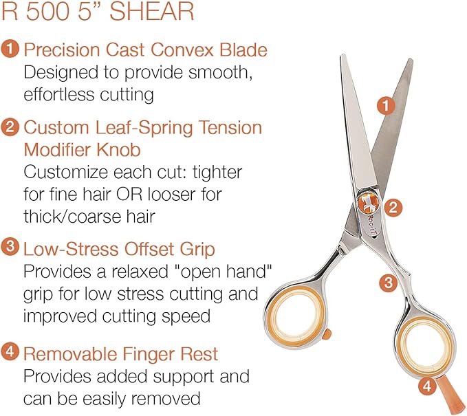 Cricket Centrix Roc-It Dog 5" Hair Cutting Shears & 30T Thinning Scissors