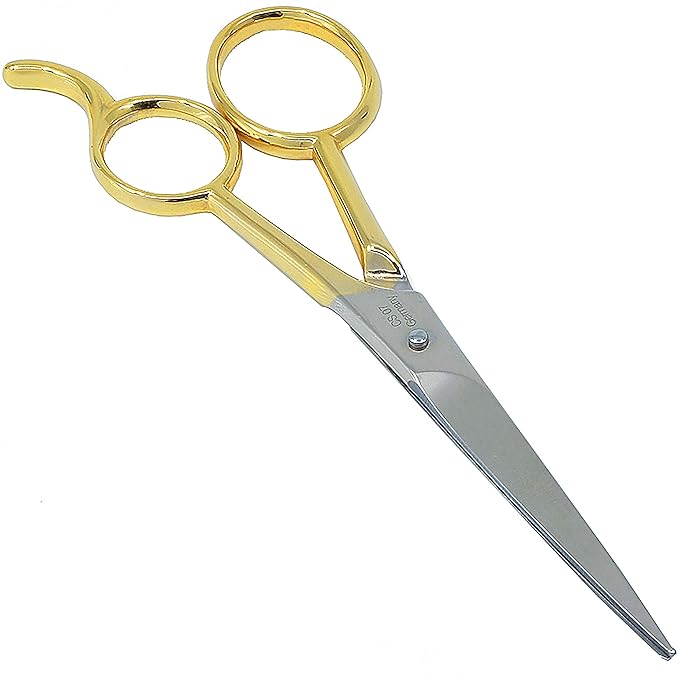 Camila Solingen CS07 Hair Scissors Professional 5 Inch Very Sharp Grooming Scissors. Razor Edge Barber Hair Cutting Scissor. Carbon Steel Hair Cutting Shears for Salon. Made of in Solingen Germany