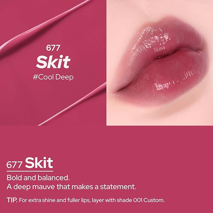 Oddtype Unframed Hydro Blow Tint – 677 Skit | Hydrating Gloss Lip Tint | 0.3 fl oz / 9 g | Korean Beauty