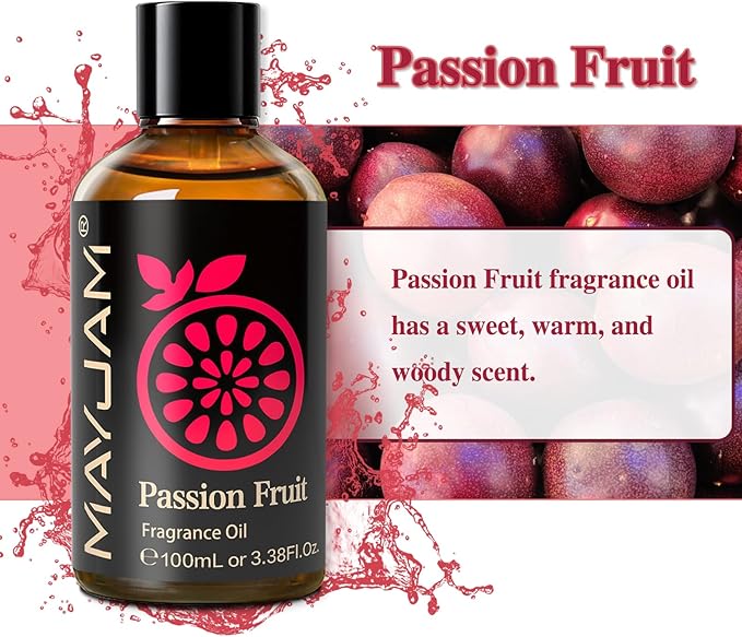 MAYJAM Passion Fruit Fragrance Oil Essential Oils for Diffusers, 3.38FL.OZ