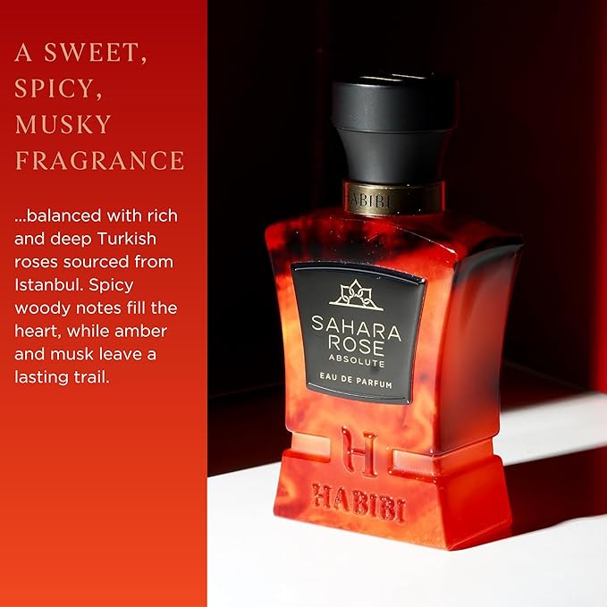 H HABIBI Sahara Rose Absolute Eau de Parfum Perfume for Women and Men 75 ml