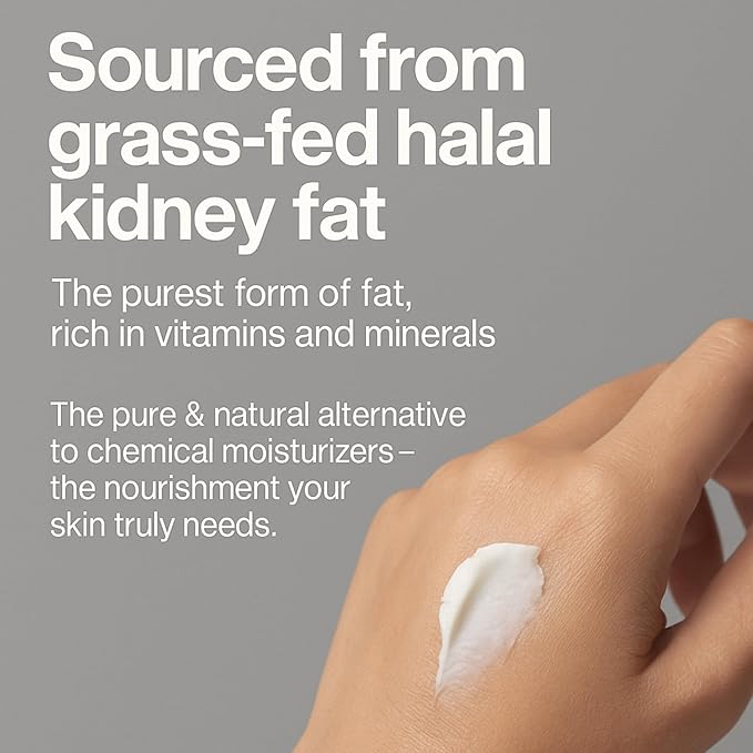 Hearthical Halal Grass Fed Beef Tallow For Skin – 70g Organic Beef Tallow Moisturizer – Beef Tallow Face Moisturizer & Beef Tallow Face Cream – Pure Beef Tallow Balm with Lavender & Cedarwood