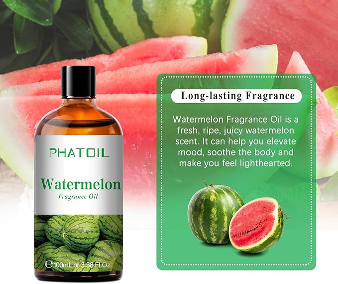 PHATOIL Watermelon Fragrance Oil for Diffuser Aromatherapy 3.38FL.OZ