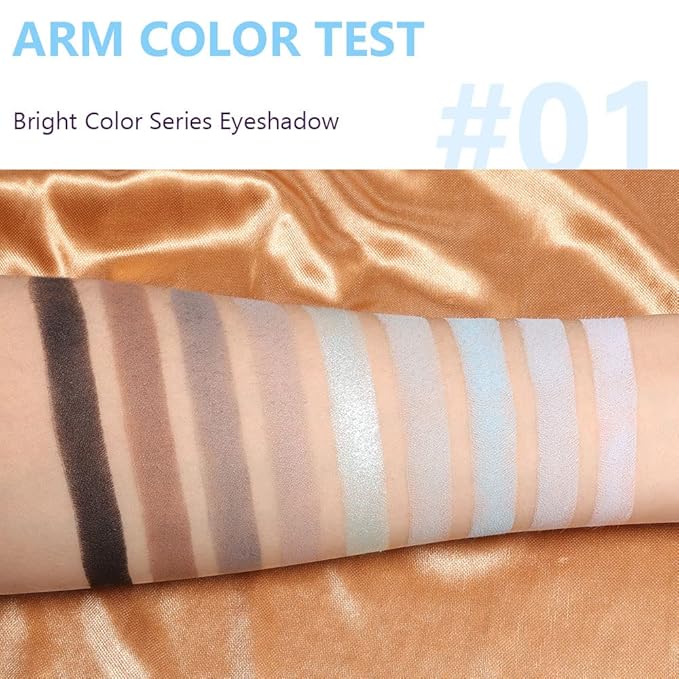 CAKAILA 9 Colors Blue Grey Colorful Eyeshadow Palette,Matte Shimmer Navy Blue Sky Blue Grey Eye Shadow Makeup Palettes,Long Lasting Waterproof Eye Makeup Palette