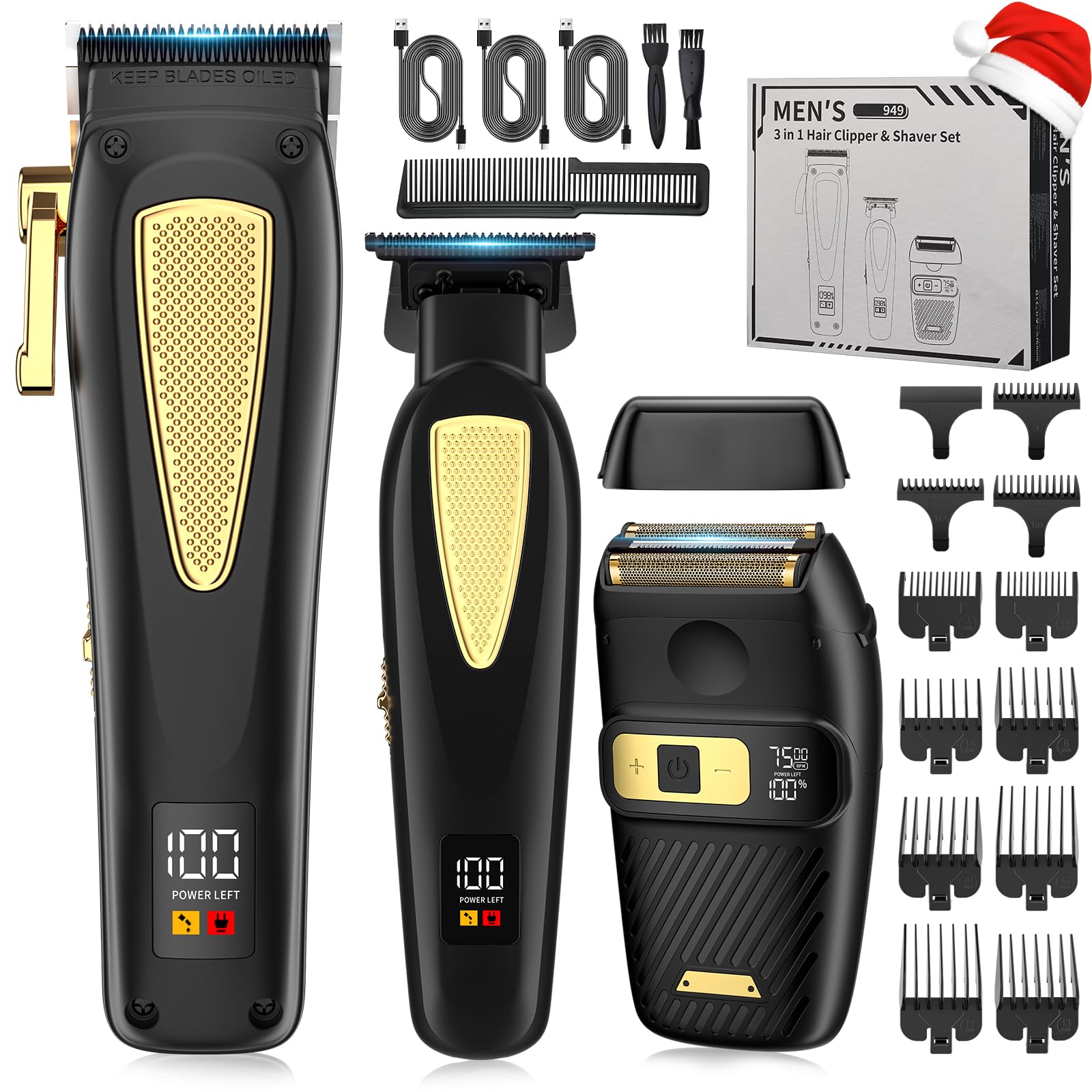 Zesuti Hair Clippers for Men,Cordless Clippers and Trimmers Foil Shaver Set