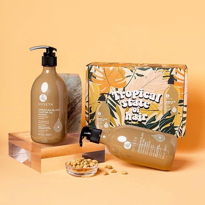 Luseta Castor Oil Shampoo and Conditioner Set for Thinning Hair